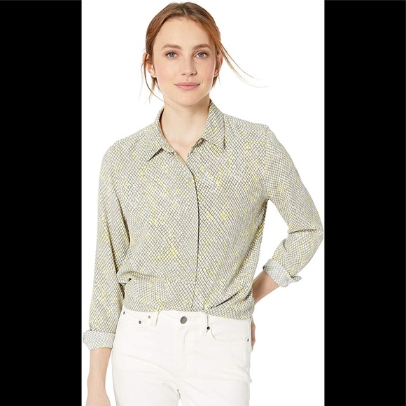 Geo printer blouse - Picture 1 of 9